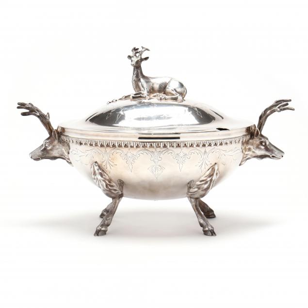 VICTORIAN SILVERPLATE SOUP TUREEN