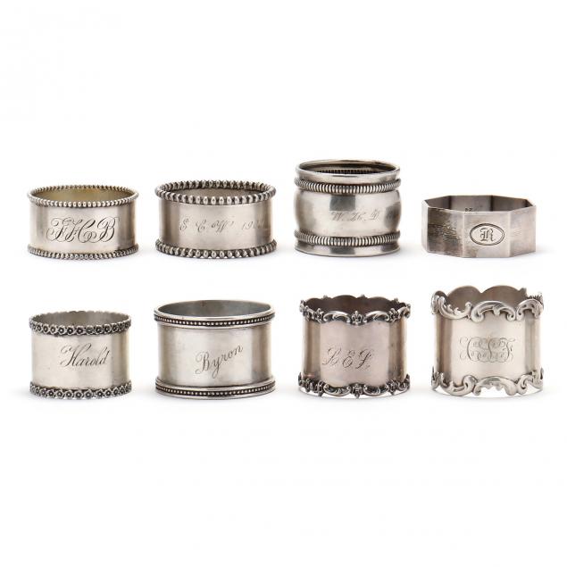 A SET OF EIGHT AMERICAN STERLING