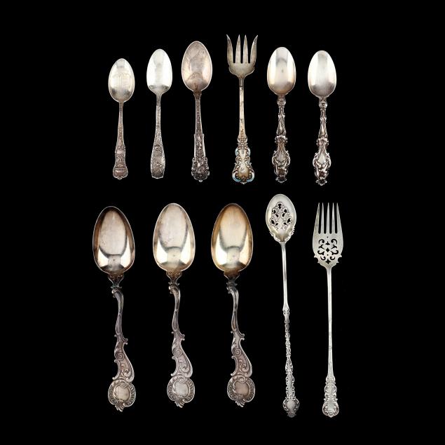 ELEVEN PIECES OF STERLING SILVER