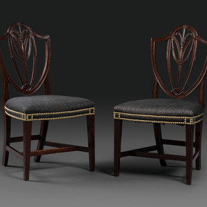 A Pair of Federal Carved Mahogany