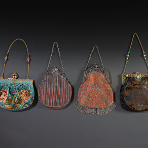 Four Victorian Handbags
Late 19th