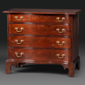 A Chippendale Mahogany Serpentine
