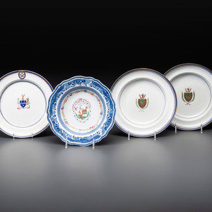 Four Chinese Export Porcelain Armorial 345976