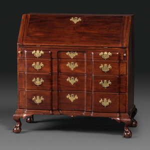 A Chippendale Figured Mahogany