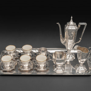 An American Silver Demitasse Service
International