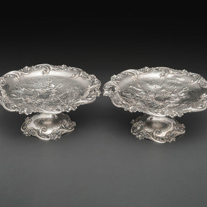 A Pair of American Silver Repousse 345999