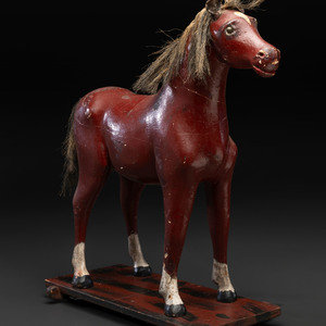 A Carved and Painted Wood Horse 3459d0