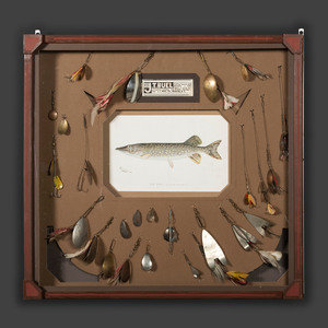 Two Fishing Lure Dioramas New York  3459d4