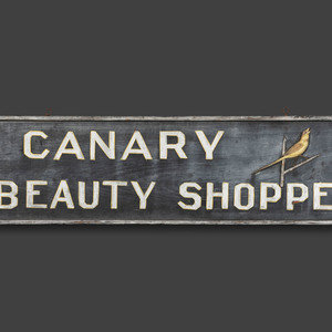 A Canary Beauty Shoppe Painted