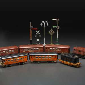 Two Ives Pressed Steel Train Sets 20th 3459e1