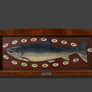 A Folk Art Fishing Lure Display Early 3459ed