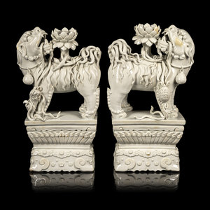 A Pair of Chinese Blanc de Chine 345a36
