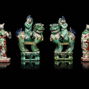 Two Pairs of Chinese Famille Verte