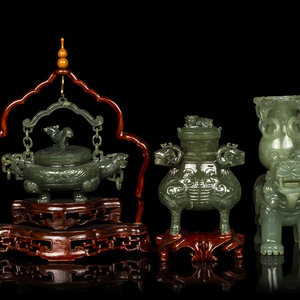 Three Chinese Serpentine Incense 345a96