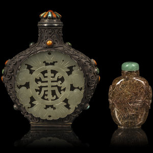 Two Chinese Snuff Bottles
19th-20th