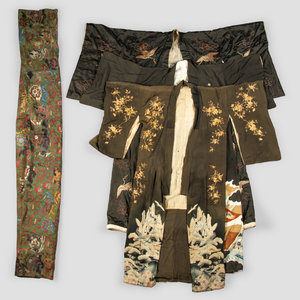 Three Japanese Silk Kimono and