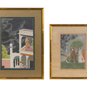 Two Various Kangra School Miniature 345b14