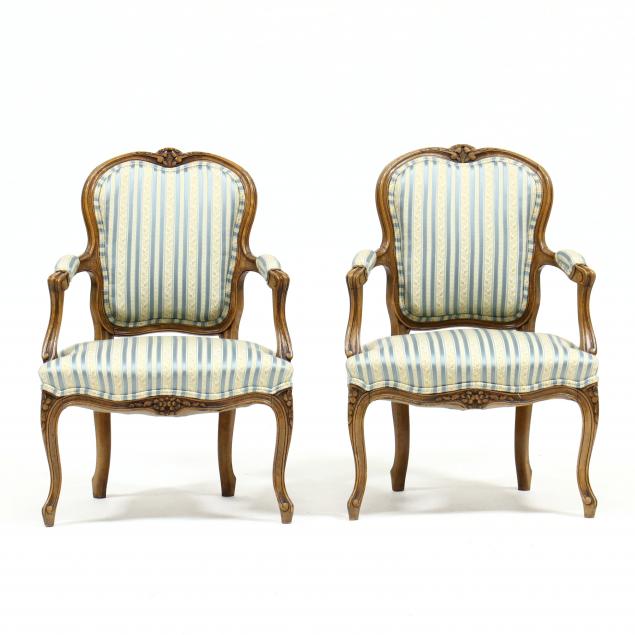 PAIR OF LOUIS XV STYLE YOUTH FAUTEUIL