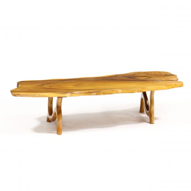 VINTAGE MONKEYPOD WOOD COFFEE TABLE