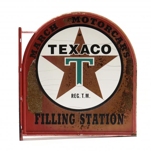 DOUBLE-SIDED TEXACO FILLING STATION