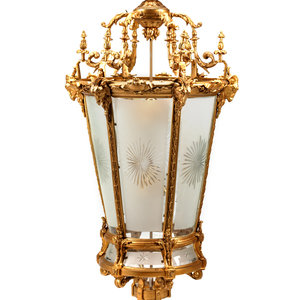 A Large Neoclassical Style Gilt