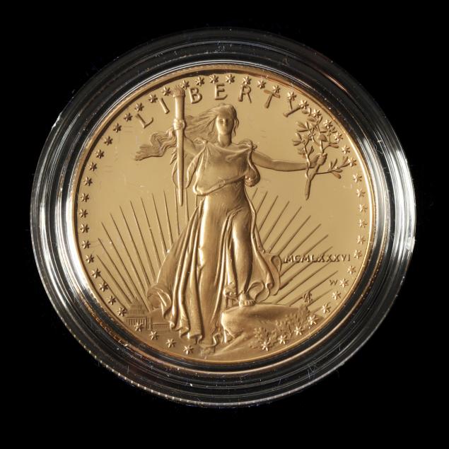 1986 W PROOF 50 GOLD ONE OUNCE 345d27