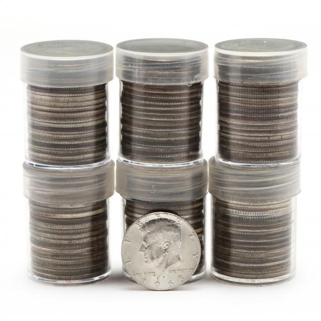 SIX ROLLS OF TWENTY 40 SILVER 345d59