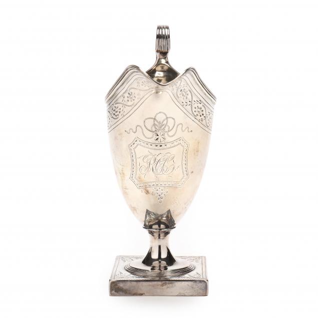 GEORGE III SILVER CREAM PITCHER  345df5