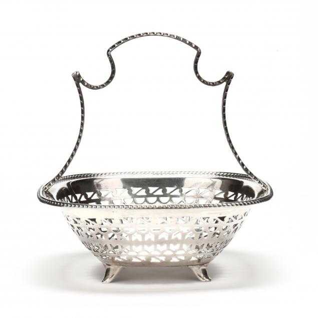 EDWARD VII SILVER RETICULATED BASKET