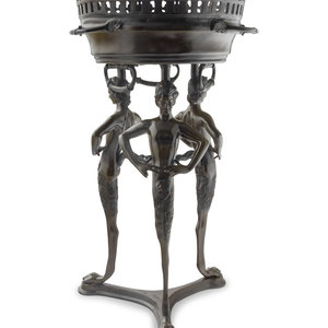 A Pompeiian Style Bronze Jardinière