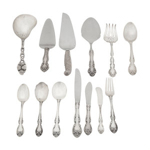 An American Silver Flatware Service Gorham 345e22