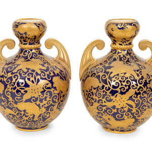 A Pair of Royal Crown Derby Porcelain