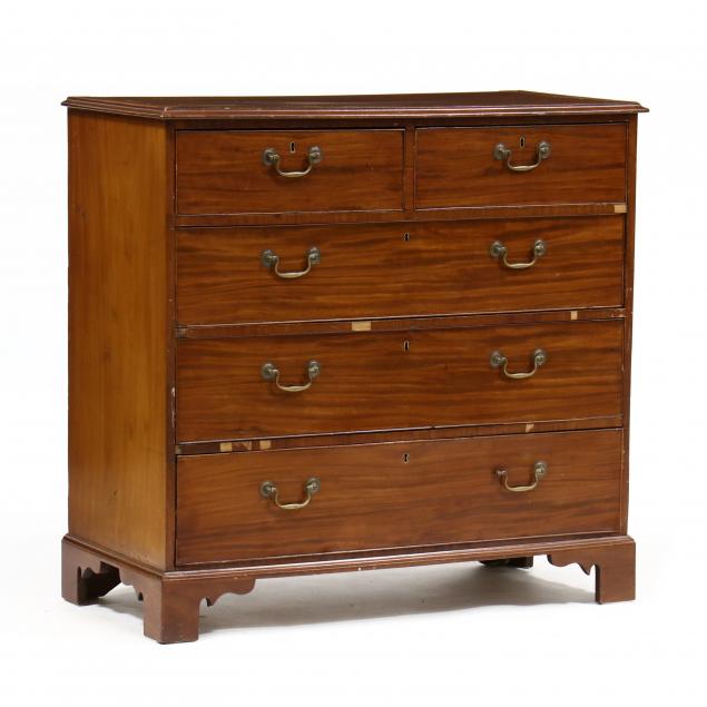 GEORGE III MAHOGANY CHEST OF DRAWERS 345e88