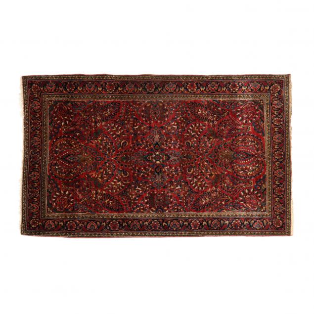 SAROUK AREA RUG Red field with 345ea7