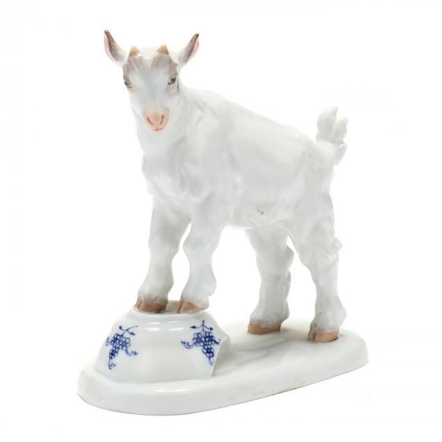 MEISSEN FIGURINE OF A GOAT AND