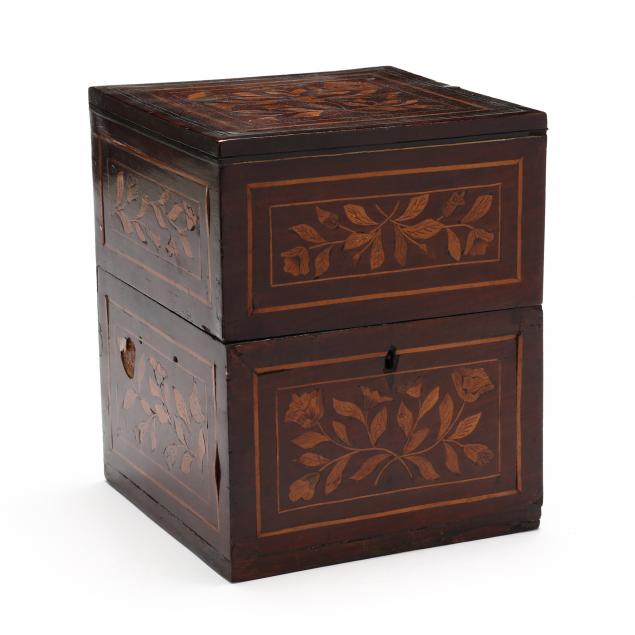 ANTIQUE ENGLISH INLAID MAHOGANY 345efb