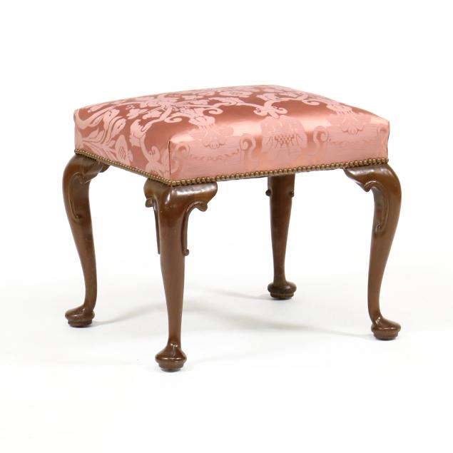 QUEEN ANNE STYLE MAHOGANY STOOL 345f27