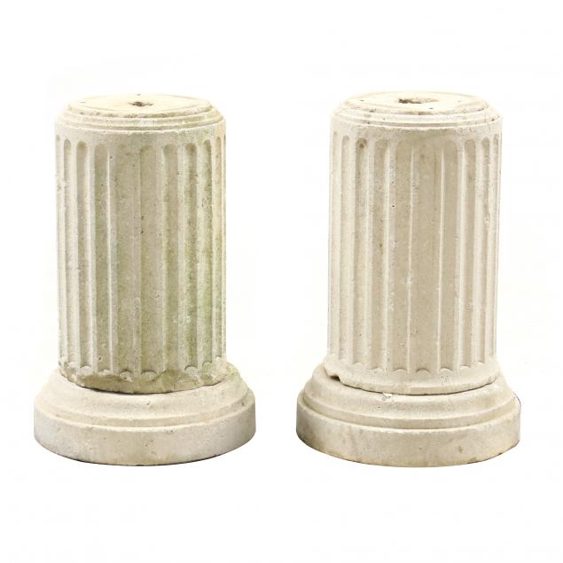 PAIR OF GRECIAN STYLE FLUTED CAST 345f53