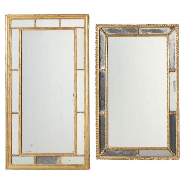 TWO ANTIQUE ITALIAN GILT FRAMED 345f68