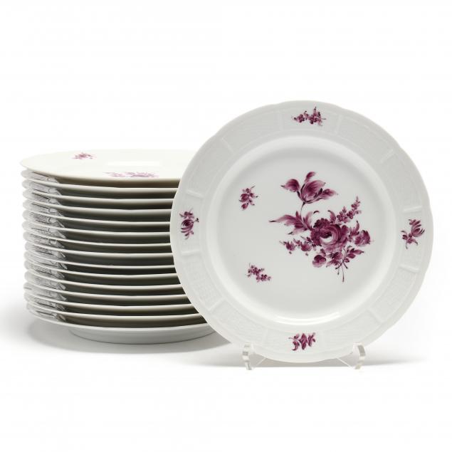 SET OF 16 NYMPHENBURG CHINA DINNER 345fa6