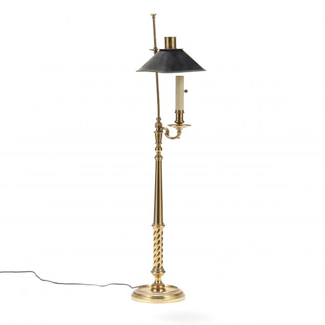 VINTAGE BRASS FLOOR LAMP Circa 345ffa