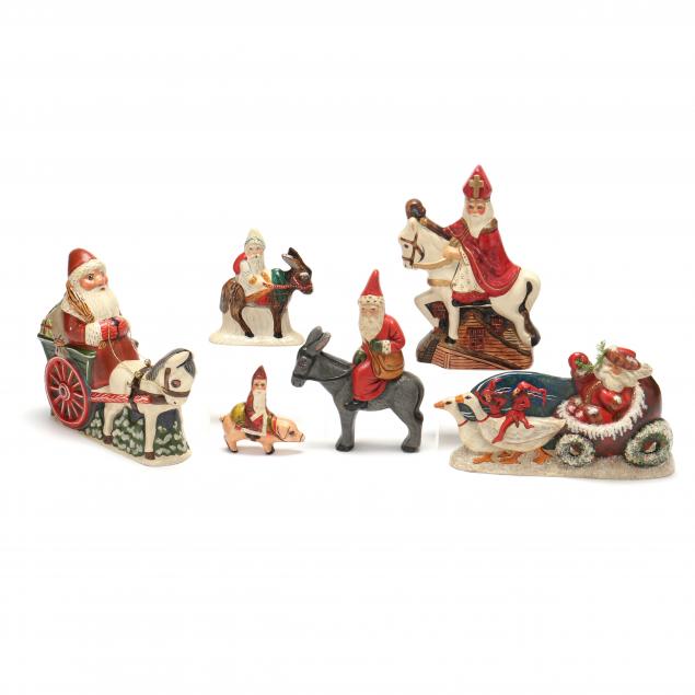 SELECTION OF SIX VAILLANCOURT SANTA