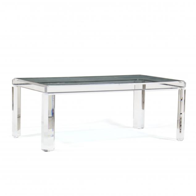 CUSTOM LUCITE DINING TABLE Post 34637a