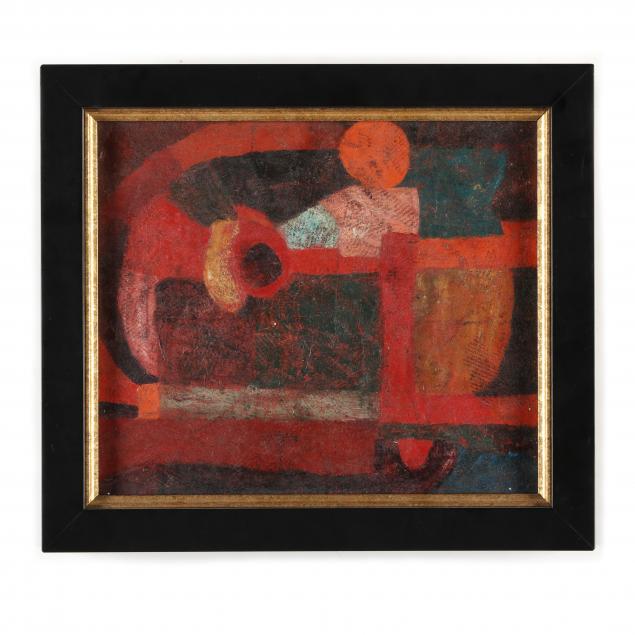A MID CENTURY ABSTRACT PAINTING 3463c4