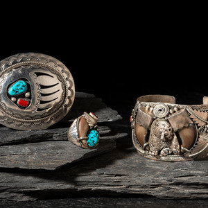 Navajo Silver Bear Themed Men's