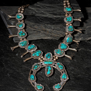 Navajo Silver and Turquoise Squash 346443