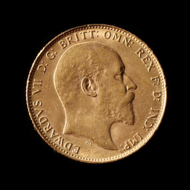 GREAT BRITAIN, 1908 GOLD SOVEREIGN