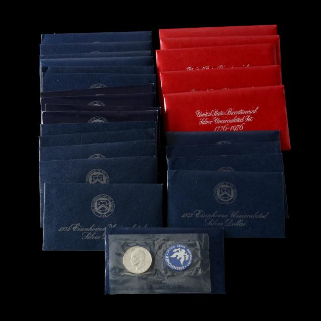  20 UNCIRCULATED 40 SILVER EISENHOWER 3464ac