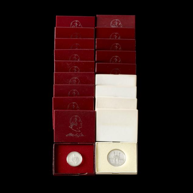 TWENTY 1980S 90% SILVER PROOF COMMEMORATIVE