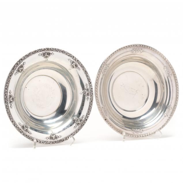 TWO AMERICAN STERLING SILVER ROUND